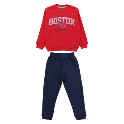 Conjunto Infantil Vrasalon Moletom Estampa Boston Conjunto Infantil Vrasalon Moletom Estampa Boston