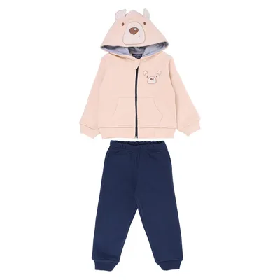 Conjunto Infantil Vrasalon Moletom Bordado Urso Conjunto Infantil Vrasalon Moletom Bordado Urso