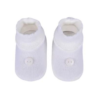 Sapatinho Bebê Sanches Acrílico Com Detalhe Botão Sapatinho Bebê Sanches Acrílico Com Detalhe Botão