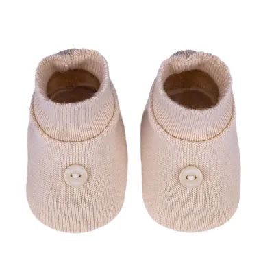 Sapatinho Bebê Sanches Acrílico Com Detalhe Botão Sapatinho Bebê Sanches Acrílico Com Detalhe Botão