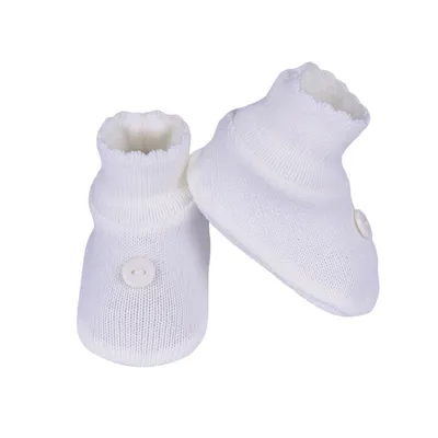 Sapatinho Bebê Sanches Acrílico Com Detalhe Botão