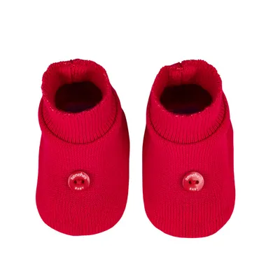 Sapatinho Bebê Sanches Acrílico Com Detalhe Botão Sapatinho Bebê Sanches Acrílico Com Detalhe Botão