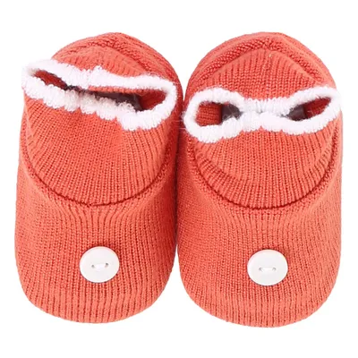 Sapatinho Bebê Sanches Acrílico Com Detalhe Botão Sapatinho Bebê Sanches Acrílico Com Detalhe Botão