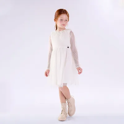 Vestido Infantil Kiki Em Pelo E Tule Vestido Infantil Kiki Em Pelo E Tule