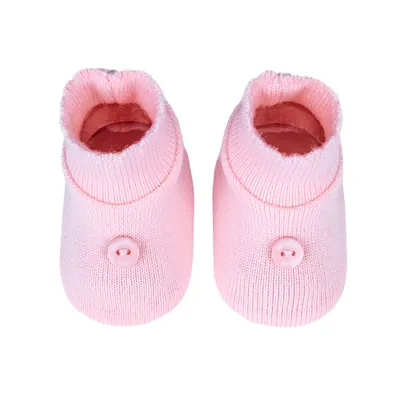 Sapatinho Bebê Sanches Acrílico Com Detalhe Botão Sapatinho Bebê Sanches Acrílico Com Detalhe Botão