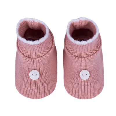 Sapatinho Bebê Sanches Acrílico Com Detalhe Botão Sapatinho Bebê Sanches Acrílico Com Detalhe Botão