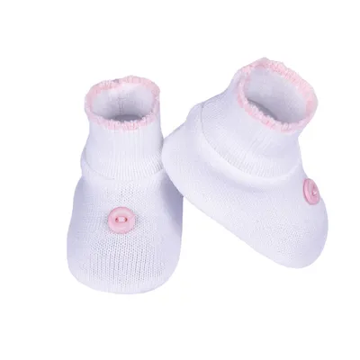 Sapatinho Bebê Sanches Acrílico Com Detalhe Botão Sapatinho Bebê Sanches Acrílico Com Detalhe Botão