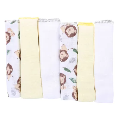 Kit Pano De Boca Bublim Com Festonê - 6 Peças Kit Pano De Boca Bublim Com Festonê - 6 Peças