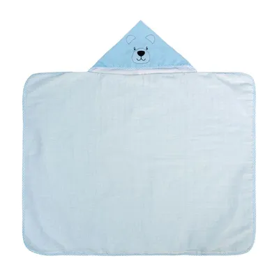 Toalha Com Capuz Bublim Com Forro Fralda E Bordado Urso Toalha Com Capuz Bublim Com Forro Fralda E Bordado Urso