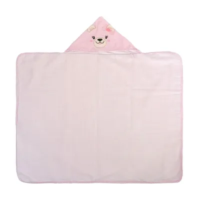 Toalha Com Capuz Bublim Com Forro Fralda E Bordado Ursa