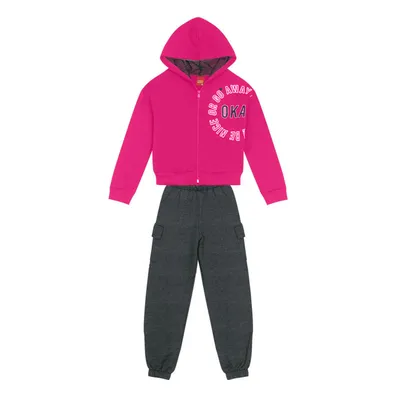 Conjunto Infantil Kyly Moletom Peluciado Capuz Forro Tela Conjunto Infantil Kyly Moletom Peluciado Capuz Forro Tela