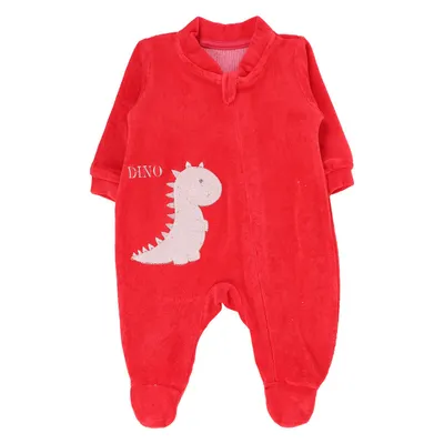 Macacão Longo Bebê Bamboole Plush Bordado Dinossauro