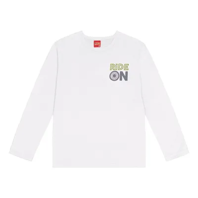 Camiseta Manga Longa Infantil Kyly Meia Malha Estampada