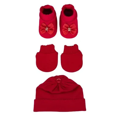 Kit Enxoval Sanches Laço - 3 Peças Kit Enxoval Sanches Laço - 3 Peças