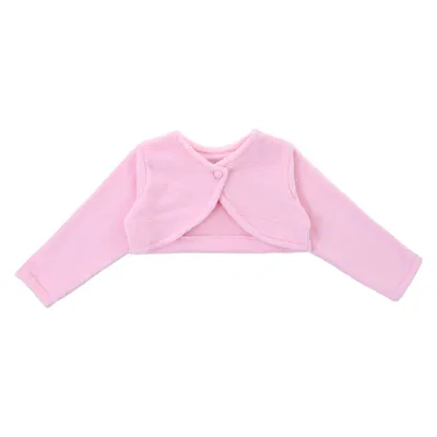 Bolero Infantil Planeta Rosa Manga Longa Detalhe Botão Bolero Infantil Planeta Rosa Manga Longa Detalhe Botão