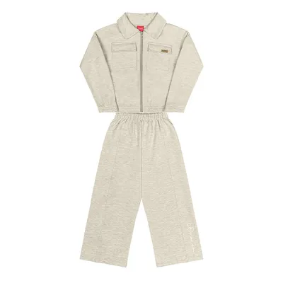 Conjunto Infantil Kely Kety Moletom Básico Com Bolsos Conjunto Infantil Kely Kety Moletom Básico Com Bolsos