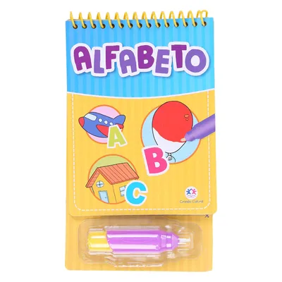 Livro Colorindo Com Água Ciranda Cultural Alfabeto Livro Colorindo Com Água Ciranda Cultural Alfabeto