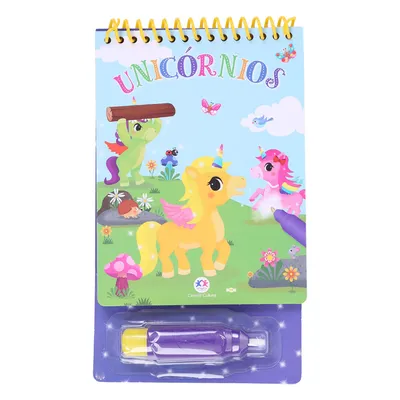Livro Colorindo Com Água Ciranda Cultural Unicórnio
