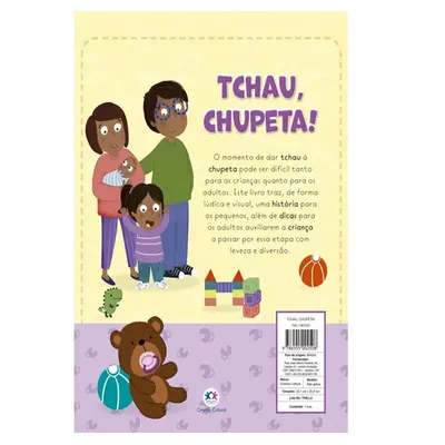 Livro Infantil Ciranda Cultural Cartonado Tchau Chupeta Livro Infantil Ciranda Cultural Cartonado Tchau Chupeta