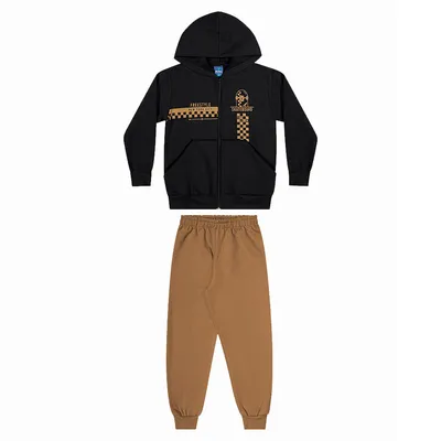 Conjunto Infantil Reirex Moletom Estampa Skateboard Conjunto Infantil Reirex Moletom Estampa Skateboard