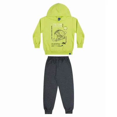 Conjunto Juvenil Reirex Moletom Estampa To The Moon Conjunto Juvenil Reirex Moletom Estampa To The Moon