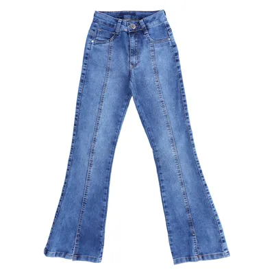 Calça Jeans Juvenil Frommer Flare Com Recorte Frontal