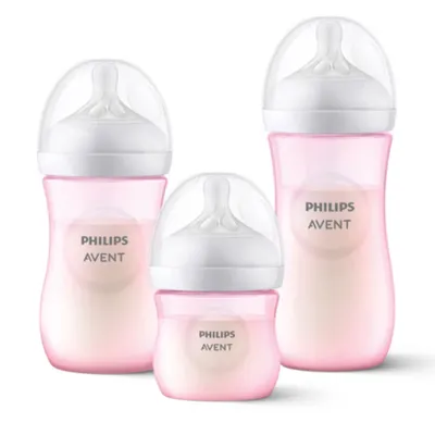 Kit Mamadeira Avent Pétala 3.0 125ml 260ml 360ml - 3 Peças