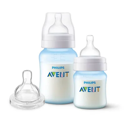 Kit Mamadeira Avent Anti-Colic 125ml 260ml E Bico - 3 Peças Kit Mamadeira Avent Anti-Colic 125ml 260ml E Bico - 3 Peças