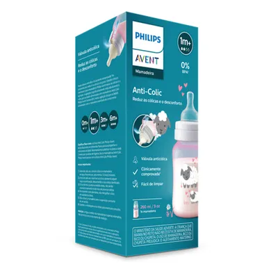 Mamadeira Avent Clássica Anti-Colic Ovelha 260ml Mamadeira Avent Clássica Anti-Colic Ovelha 260ml