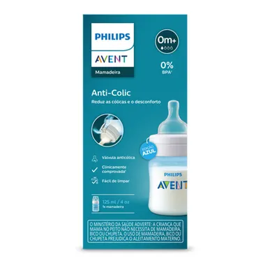 Mamadeira Avent Clássica Anti-Colic 125ml Mamadeira Avent Clássica Anti-Colic 125ml