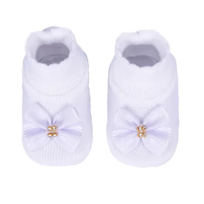 Sapatinho Bebê Sanches Acrílico Laço Gorgorão Sapatinho Bebê Sanches Acrílico Laço Gorgorão