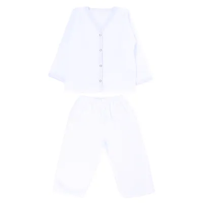 Pijama Infantil Top Chot Longo Soft Com Botões