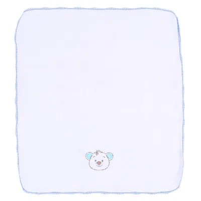 Kit Pano De Boca Bublim Incomfral Bordado Urso - 3 Peças Kit Pano De Boca Bublim Incomfral Bordado Urso - 3 Peças