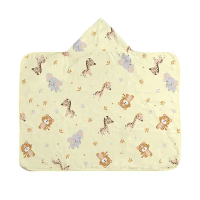 Toalha Com Capuz Bublim Incomfral Forro De Fralda Floresta