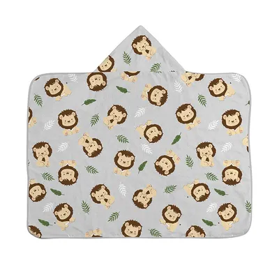 Toalha Com Capuz Bublim Incomfral Forro Fralda Rei Da Selva
