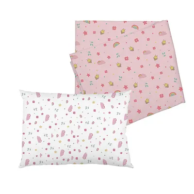 Jogo De Lençol Para Carrinho Bublim Jardim - 2 Peças Jogo De Lençol Para Carrinho Bublim Jardim - 2 Peças