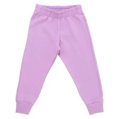 Calça Infantil Solinho Menina Moletom Básica Com Punho