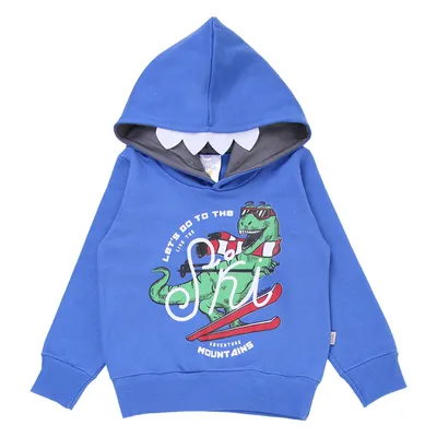 Conjunto Infantil Solinho Menino Moletom Capuz Dinossauro