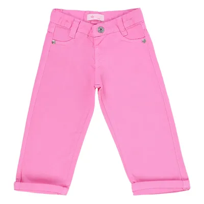 Calça Sarja Infantil Color Mini Wide Leg