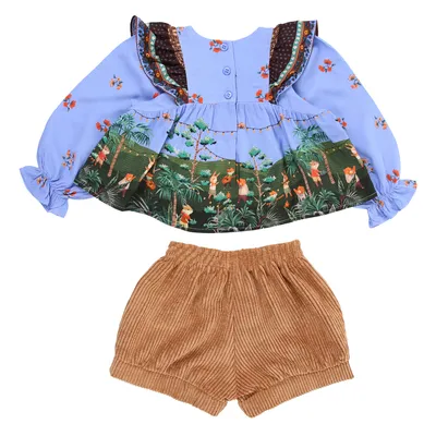 Conjunto Infantil Kookabu Com Bata Estampada