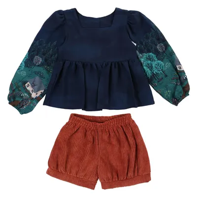 Conjunto Infantil Kookabu Com Bata Estampada