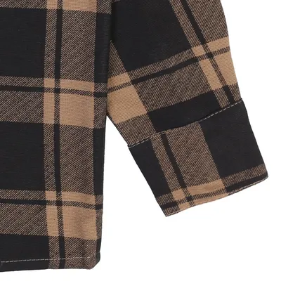 Camisa Xadrez Infantil Gijo Kids Manga Longa E Bolso Frontal