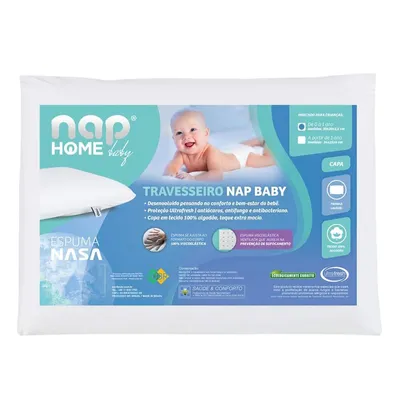 Travesseiro Bebê Nap Hipoalergênico Espuma Nasa Travesseiro Bebê Nap Hipoalergênico Espuma Nasa