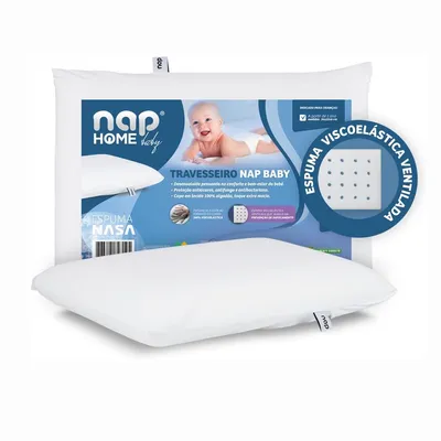 Travesseiro Bebê Nap Hipoalergênico Espuma Nasa Travesseiro Bebê Nap Hipoalergênico Espuma Nasa