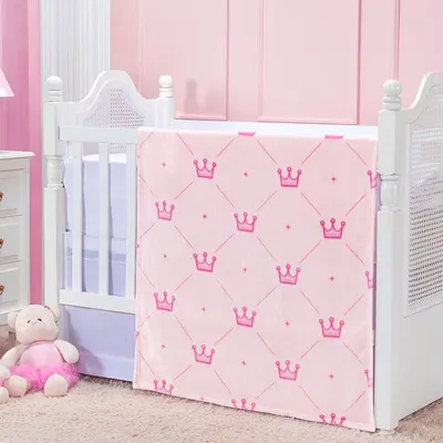 Cobertor Bebê Etruria Baby Flannel Estampa Coroa Cobertor Bebê Etruria Baby Flannel Estampa Coroa