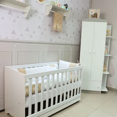 Kit Berço Art Bebê Americano Origami - 6 Peças Kit Berço Art Bebê Americano Origami - 6 Peças