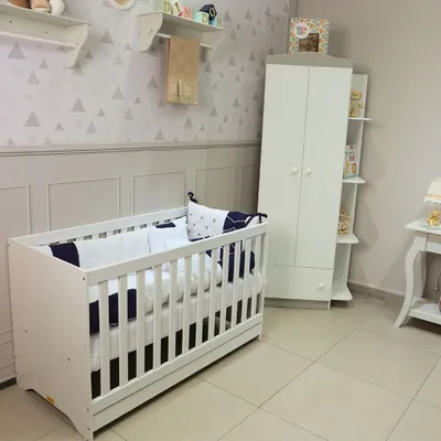 Kit Berço Art Bebê Americano Origami - 6 Peças Kit Berço Art Bebê Americano Origami - 6 Peças