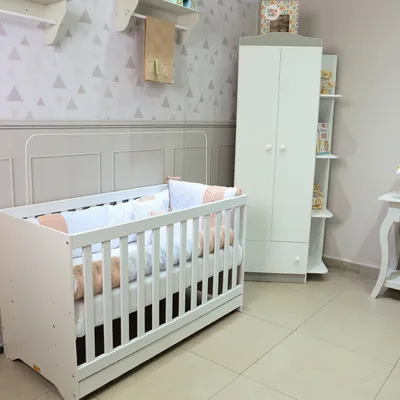 Kit Berço Art Bebê Americano Origami - 6 Peças Kit Berço Art Bebê Americano Origami - 6 Peças