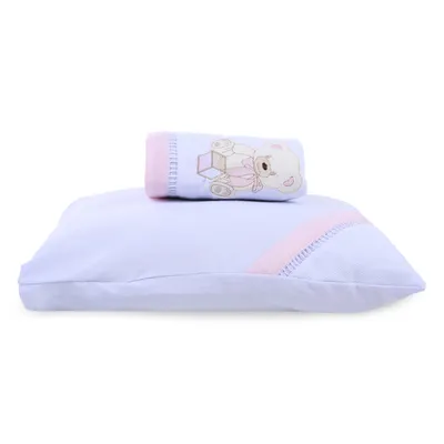 Jogo Lençol Berço Americano Art Bebê Urso Dado - 2 Peças Jogo Lençol Berço Americano Art Bebê Urso Dado - 2 Peças