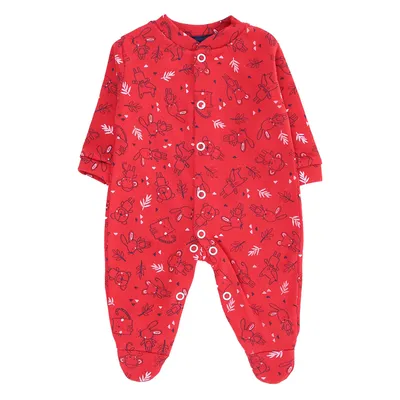 Macacão Longo Bebê Klub Kids Suedine Estampado